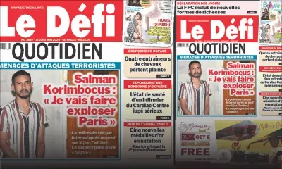 Voici la une du Défi Quotidien de ce Jeudi 09 Mai 2024