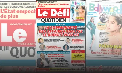 Voici la une du Défi Quotidien de ce jeudi 09 Juin 2022