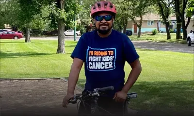 Au Canada : Frédéric Marivel pédale contre le cancer