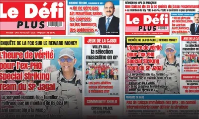 Voici la Une du Défi Plus de ce Samedi 09 Août 2025