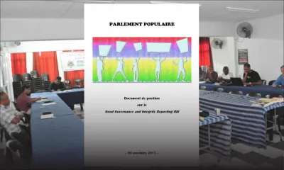 [Document] GGIR Bill: la position du Parlement populaire