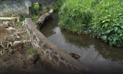 Municipalité de Vacoas/Phoenix : la chute d’un mur jouxtant la rivière de Mesnil provoque des débordements