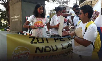 Privatisation de la plage de Pomponette : Le collectif ‘Aret kokin nu laplaz’ manifeste dans les rues de Port-Louis