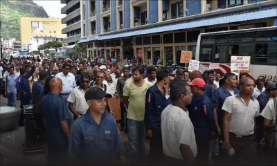 Manifestation : des employés du transport protestent