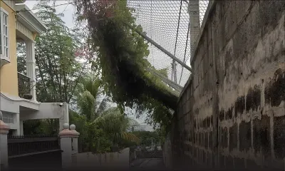 Collège Royal de Port-Louis : une barrière qui menace de s’effondrer