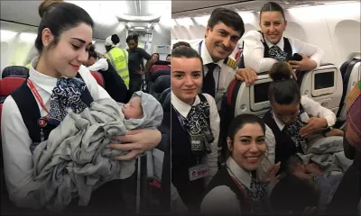 Un bébé naît en plein vol grâce à l’aide des hôtesses