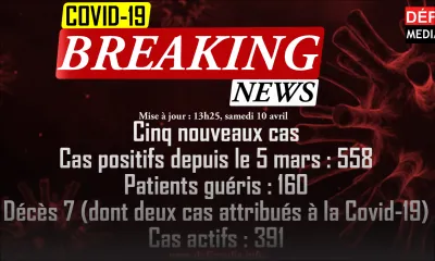 Covid-19 : cinq nouveaux cas