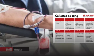 Don de sang : un calendrier établi pour une semaine 