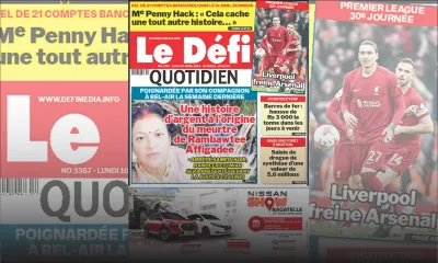 Voici la une du Défi Quotidien de ce Lundi 10 Avril 2023