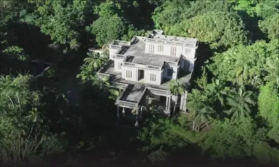 Le château Val Ory vu du ciel