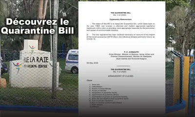 Quarantine Bill : amende allant jusqu'à Rs 500.000 et peine maximale de 5 ans de prison prévues