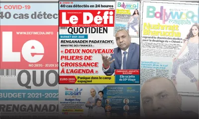 Voici la Une du Défi Quotidien de ce jeudi 10 juin 2021