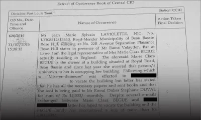À Beau-Bassin : il loue un bâtiment qui ne lui appartient pas et encaisse le loyer