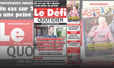 Voici la Une du Defi Quotidien de ce vendredi 10 août 2018