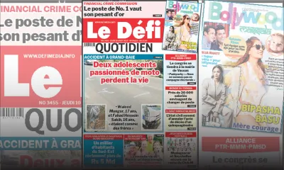 Voici la une du Défi Quotidien de ce Jeudi 10 Août 2023
