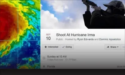 [Insolite] États-Unis : Des internautes veulent tirer sur l'ouragan Irma pour l’effrayer !