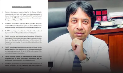 «Discontinuance of Proceedings in the matter for the time being» dans la Private Prosecution de Bruneau Laurette : voici les explications du bureau du DPP