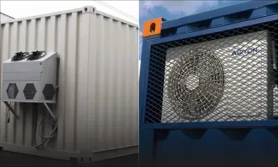 À Triolet : deux conteneurs utilisés comme chambre froide dans une cour