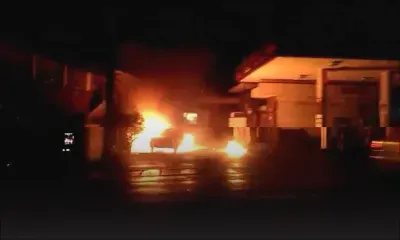 Vacoas: deux voitures s’enflamment à une station-service