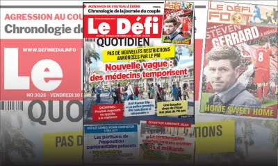 Voici la une du Défi Quotidien de ce vendredi 10 décembre 2021