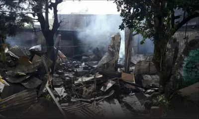 Incendie à Quatre-Bornes : les officiers de la NEF sur les lieux du sinistre