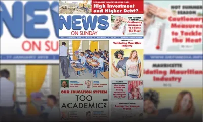 Voici la Une du News on Sunday de ce vendredi 11 janvier 2019