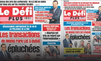 Voici la Une du Défi Plus de ce Samedi 11 Janvier 2025