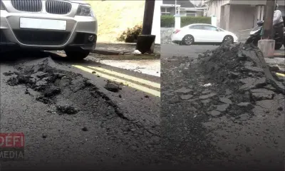 Route endommagée : les usagers déplorent un «gaspillage des fonds publics»