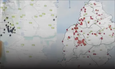 Covid-19 : deux cartes pour comparer l'étendue des foyers de contamination locale