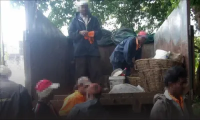 L’Escalier: Les ordures ménagères de ses voisins devant sa porte