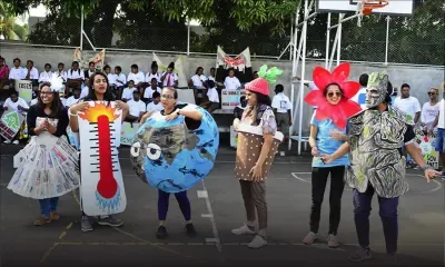 Dans les rues de Mahébourg : campagne de sensibilisation sur le changement climatique