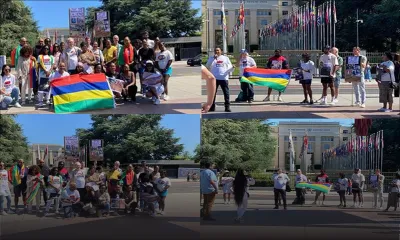 Vidéos de torture alléguée : manif des Mauriciens devant l’ONU à Genève 