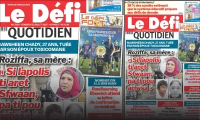 Voici la une du Défi Quotidien de ce Vendredi 11 Juillet 2025