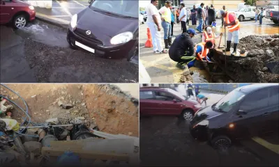 Travaux du Metro Express à Vandermeersch : des tuyaux endommagés provoquent des fuites d'eau importantes