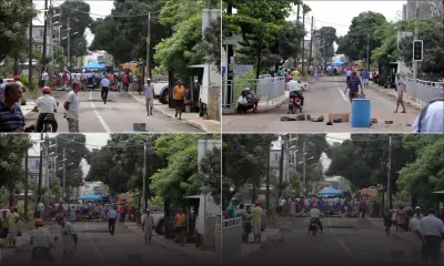 Cottage : des habitants obstruent la route, forte présence policière