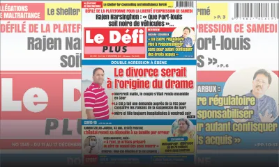 Voici la Une du Défi Plus de ce samedi 11 decembre 2021