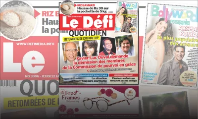 Voici la une du Défi Quotidien de ce jeudi 12 Janvier 2023