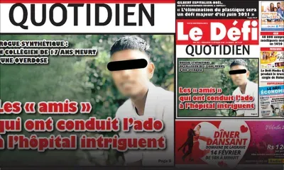 Voici la Une du Défi Quotidien de ce mercredi 12 février 2020