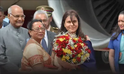 À l’aéroport de Plaisance : le président indien accueilli par le PM