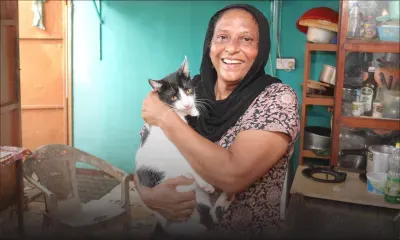 Le petit monde de Faouzia Salaroo : partagée entre un groupe animalier et des plantes