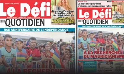 Voici la une du Défi Quotidien de ce Mardi 12 Mars 2024