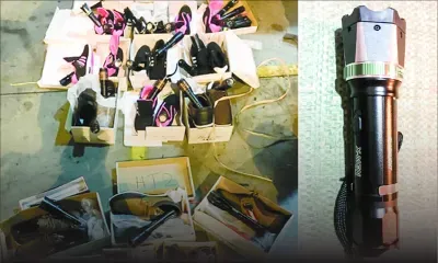 Trafic d’armes : 31 pistolets paralysants interceptés par la douane