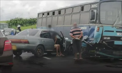 Alma : collision entre un autobus et une voiture
