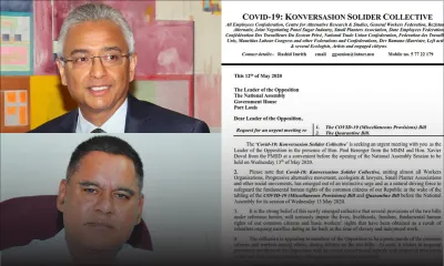 Covid-19 Bill : des fédérations syndicales font cause commune et réclament avec rencontre avec le PM 