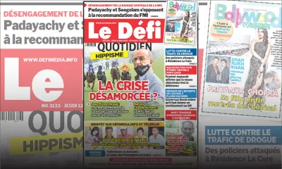 Voici la une du Défi Quotidien de ce jeudi 12 Mai 2022