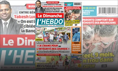 Voici la Une de Le Dimanche/L'Hebdo de ce dimanche 12 Juin 2022