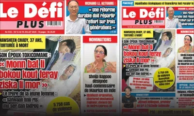 Voici la Une du Défi Plus de ce Samedi 12 Juillet 2025