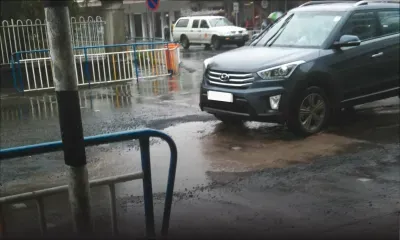 Curepipe – Nid-de-poule en plein centre-ville