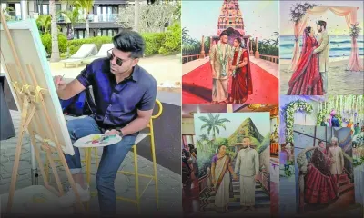 Ven, l’artiste qui peint les mariages en direct