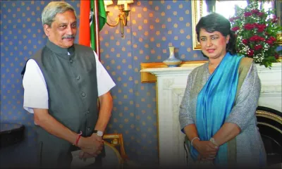 Visite de courtoisie : le ministre indien de la Défense rencontre la présidente Ameenah Gurib-Fakim